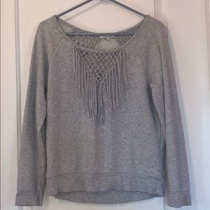 American Eagle Sweater with Fringe